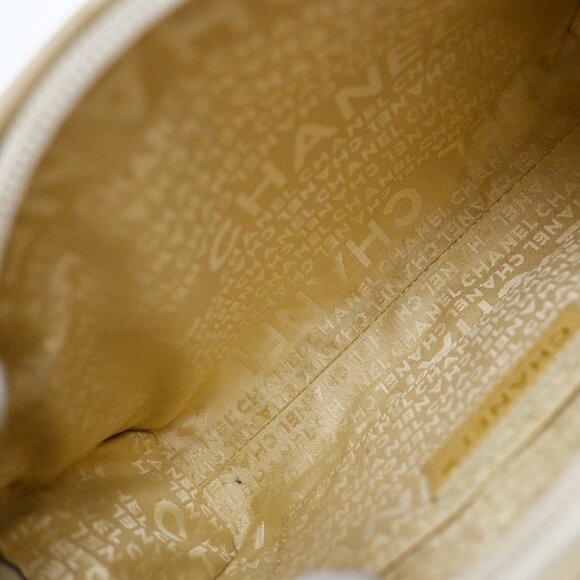 CHANEL CC Logo Chocolate Bar 2Way Hand Bag Leather Beige GHW Italy 11KB487 - Picture 13 of 14